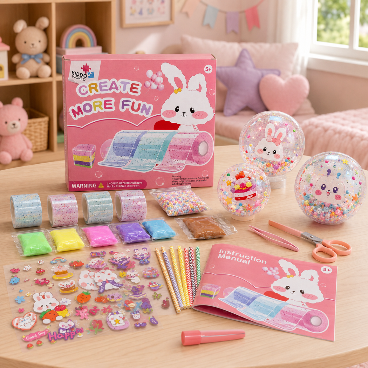 DIY Bubble Squishies Making Kit 41 Pieces for Kids