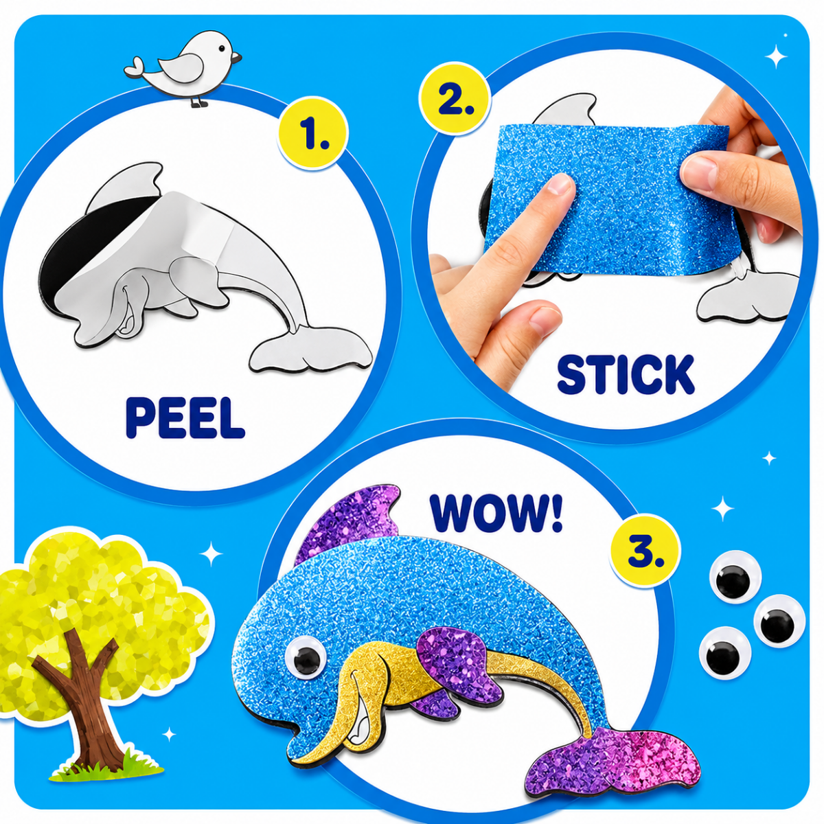 Foil Fun Animals – Mess-Free Creative Foil Art Kit
