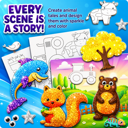 Foil Fun Animals – Mess-Free Creative Foil Art Kit