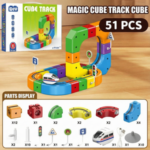 Magnetic Gravity-Defying Electric Track Car Toy