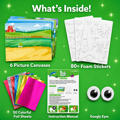 Foil Fun Animals – Mess-Free Creative Foil Art Kit