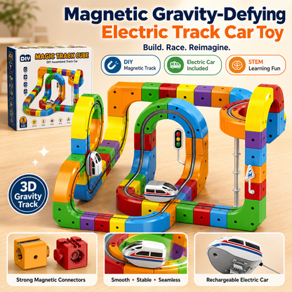 Magnetic Gravity-Defying Electric Track Car Toy