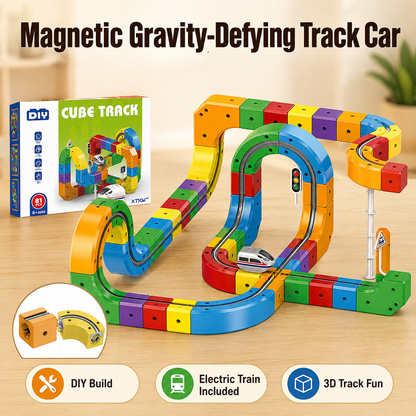 Magnetic Gravity-Defying Electric Track Car Toy