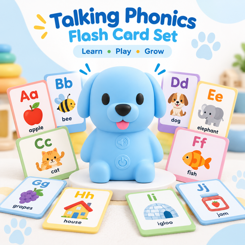 Talking Phonics Flash Cards for Kids, 20 Card English Learning Toy