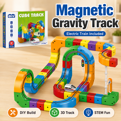 Magnetic Gravity-Defying Electric Track Car Toy