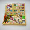 Montessori Math Box for Kids, Wooden Counting and Arithmetic Set