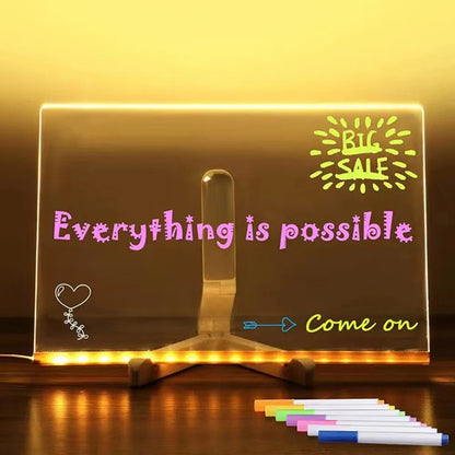 لوحة الرسم المضيئة الملونة LED