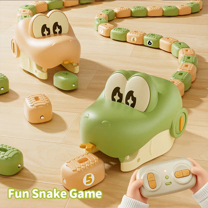 RC Hungry Snake Battle Game, Remote Control Snake Toy for Kids