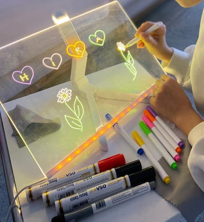 لوحة الرسم المضيئة الملونة LED